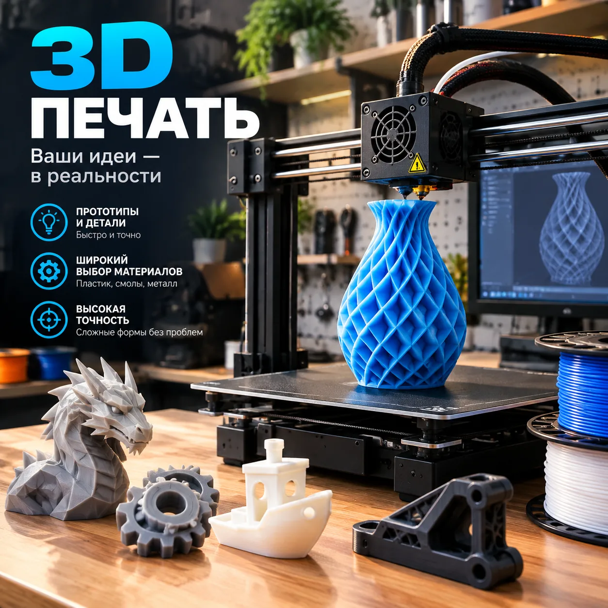3D-печать прототипов и деталей