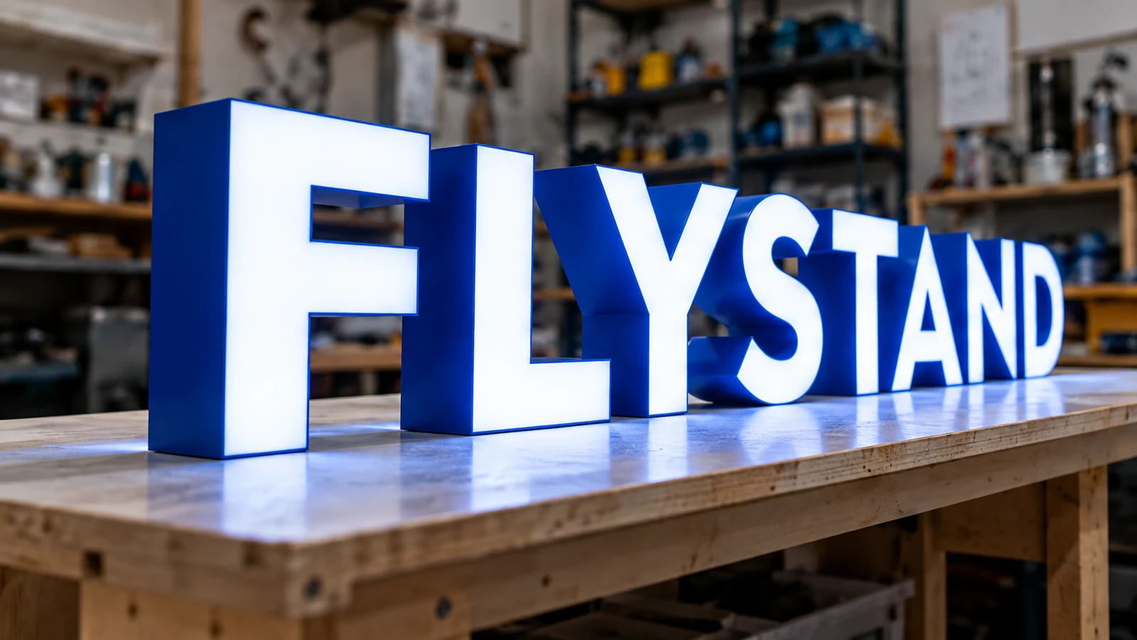 Объёмные световые буквы Flystand