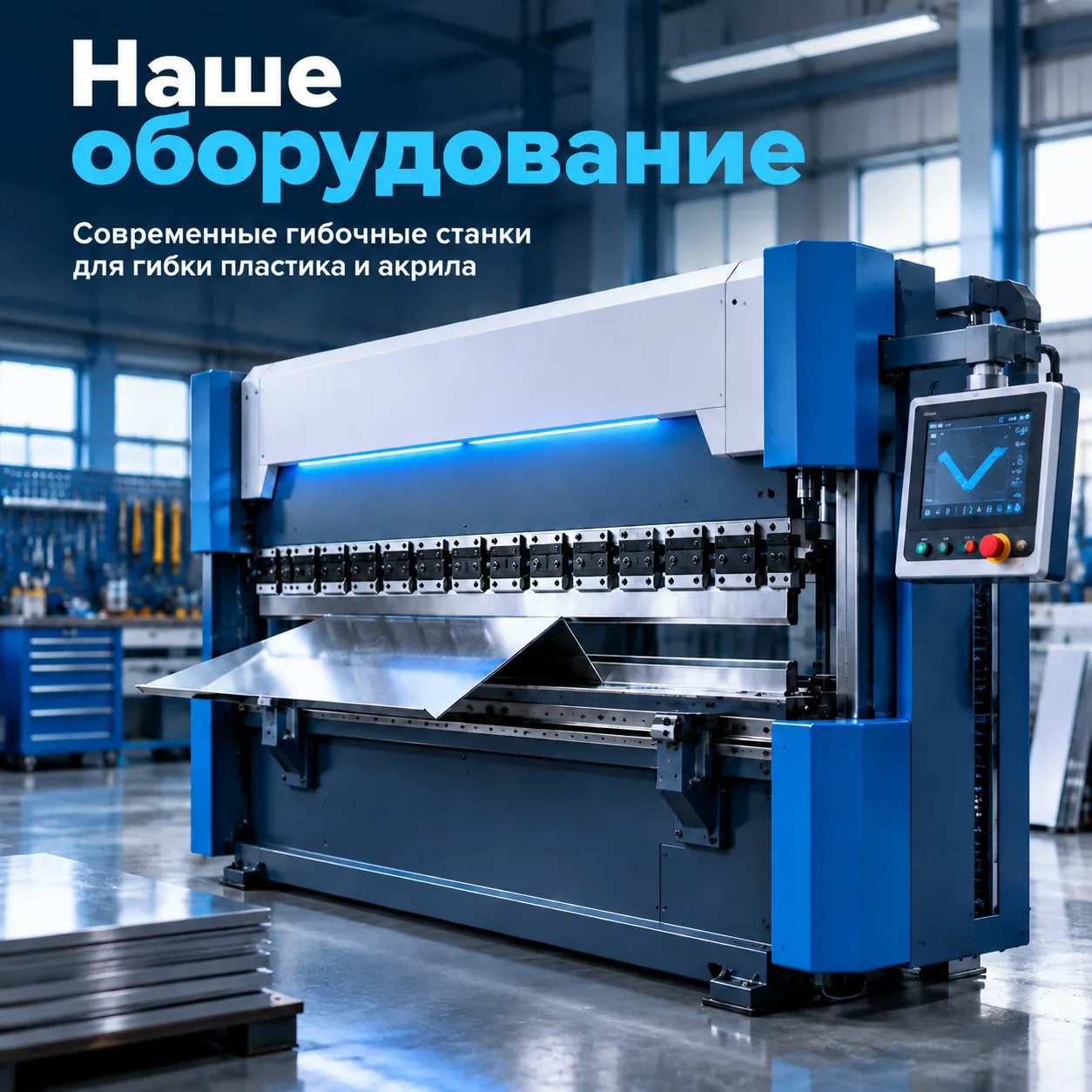 Гибочный станок для пластика и акрила