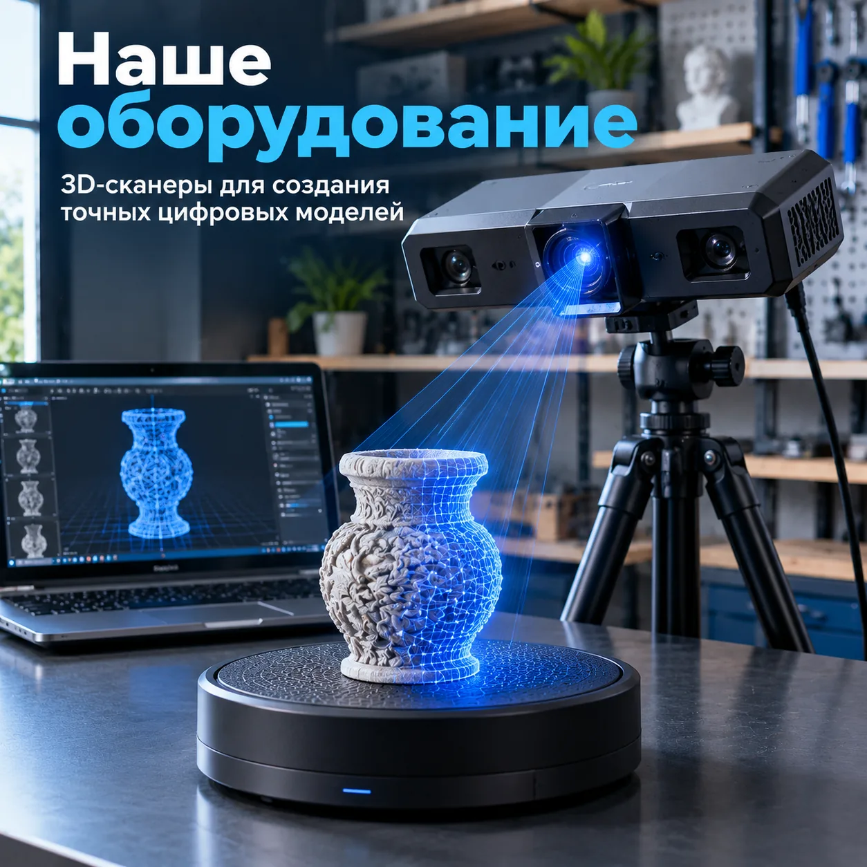 3D-сканер для создания точных цифровых моделей