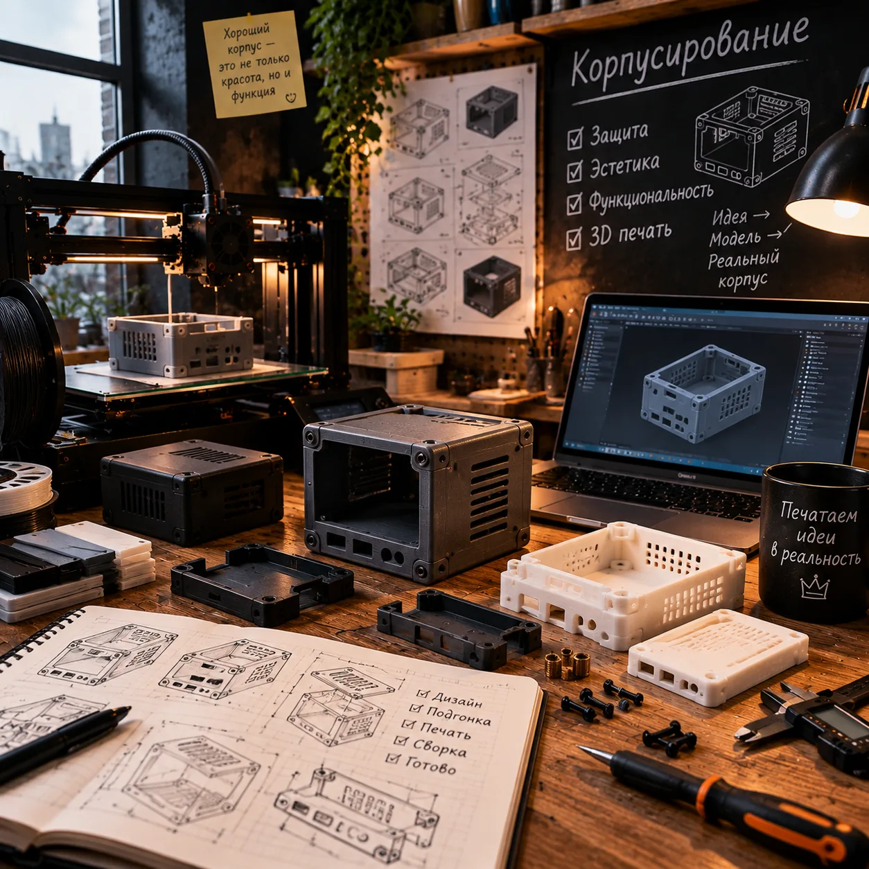 Изготовление корпусов для электроники на 3D-принтере