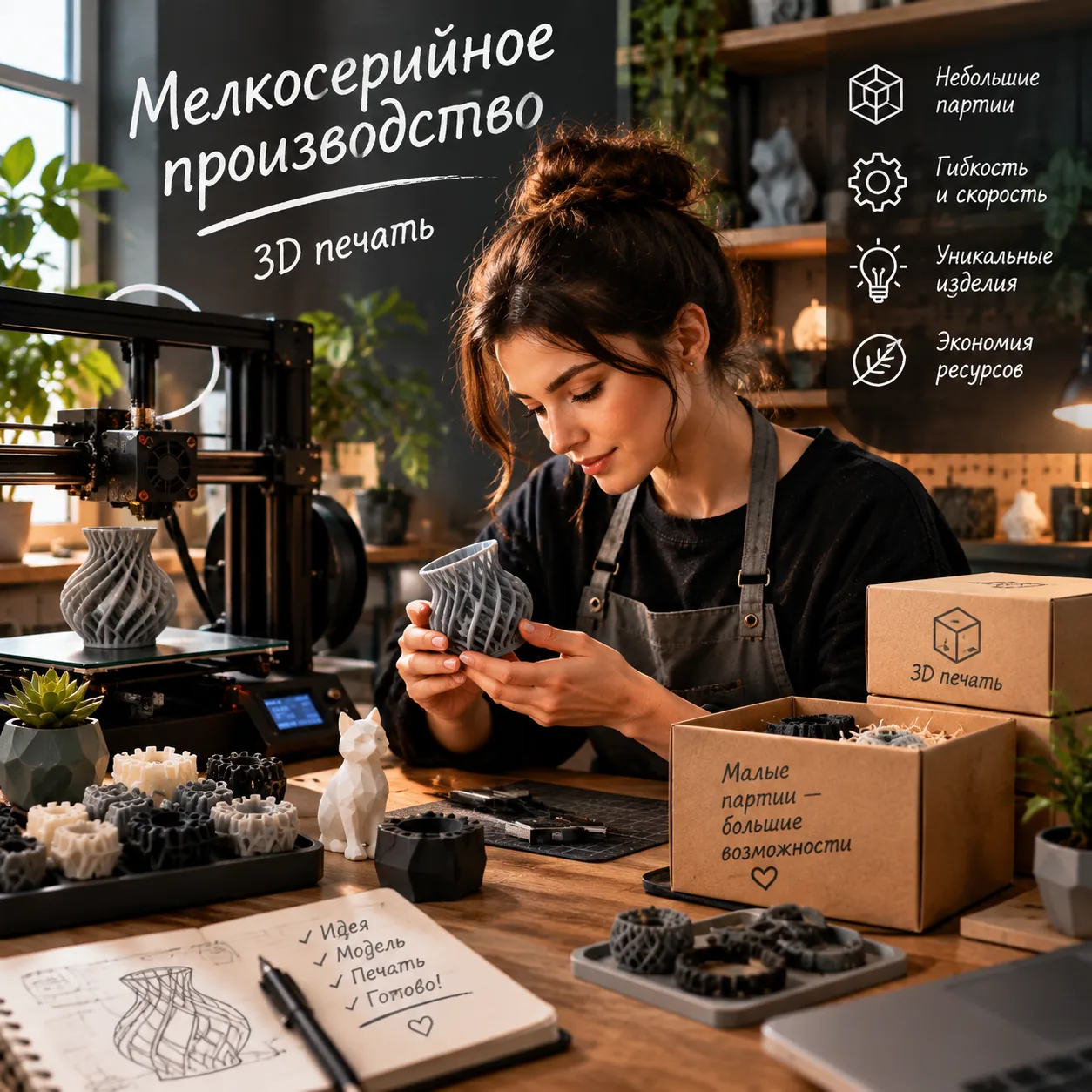 Мелкосерийное производство изделий на 3D-принтере