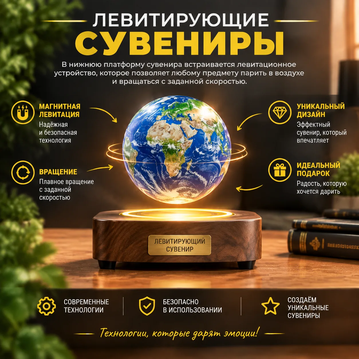 Как устроен левитирующий сувенир